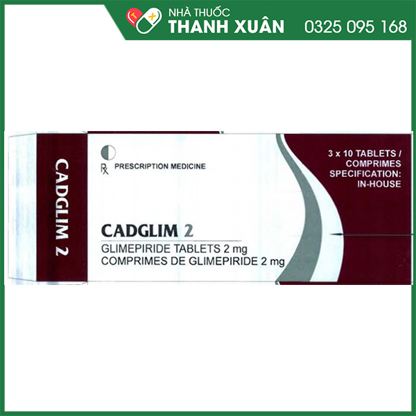 Thuốc Cadglim 2 điều trị bệnh tiểu đường